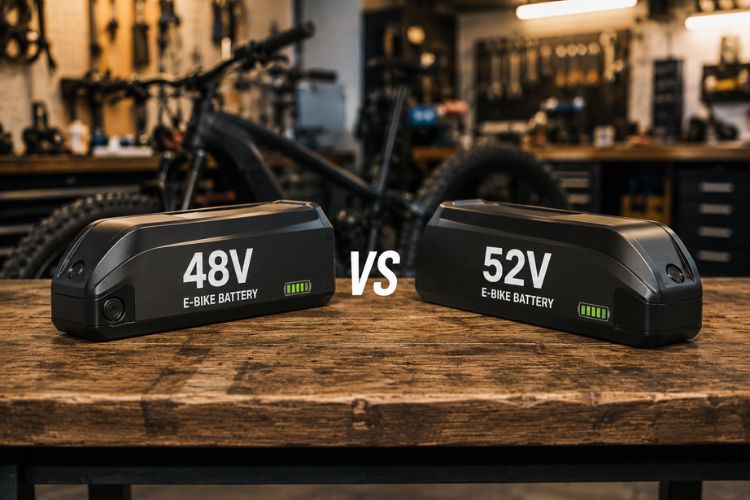 48V vs 52V E-Bike Battery